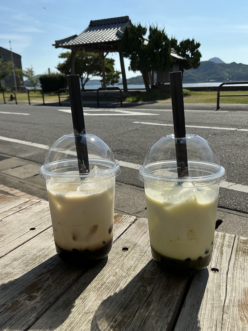 タピオカ黒糖ミルク　タピオカ抹茶ミルク